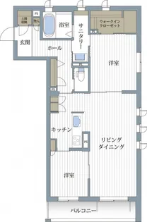 フルール・ミーサ【3階】の間取り