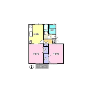 コスモミラージュ【2階】の間取り