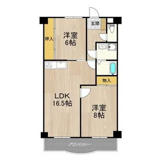 パレーシャル21【4階】の間取り