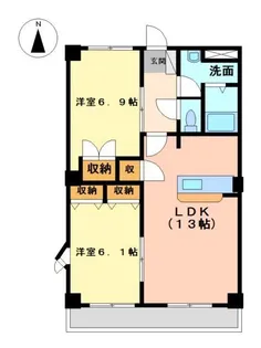 ピークエリシオン【3階】の間取り