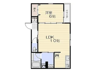 プレミア横須賀【2階】の間取り