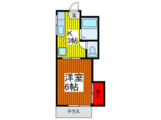 リリ―ハイツモンテロ-ザ【1階】の間取り