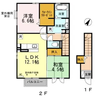 グラン シエル【2階】の間取り