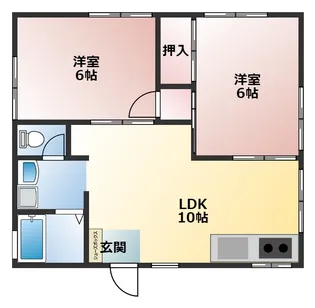 リバーサイド秋谷【2階】の間取り