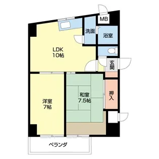 アイ・エフ水前寺【4階】の間取り