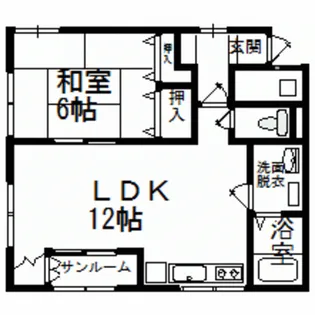 メゾンドピュア【1階】の間取り