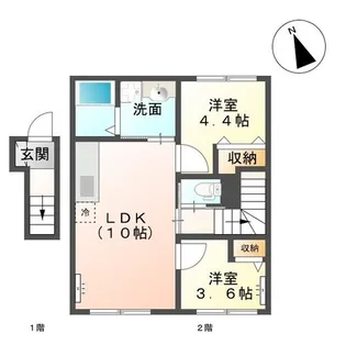 ソレイユ・リベルテ【2階】の間取り