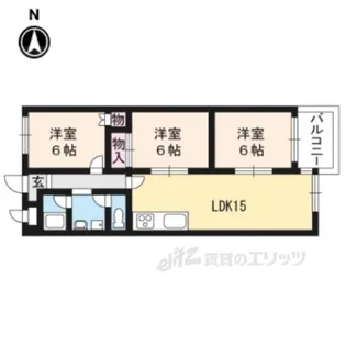 インペリアル京都【9階】の間取り
