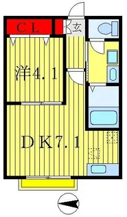プラッツドエル【2階】の間取り
