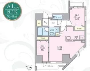 アーバンノット原宿【4階】の間取り