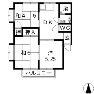 コーポ・リーベ【1階】の間取り