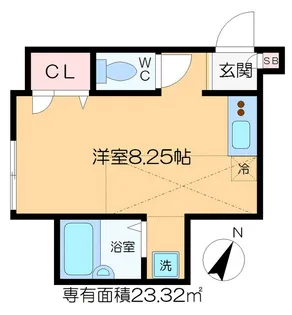 ハッピークローバー【1階】の間取り