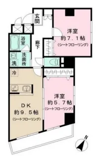 ブールバード白山【6階】の間取り