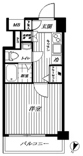 ヴァレッシア菊川シティ【6階】の間取り