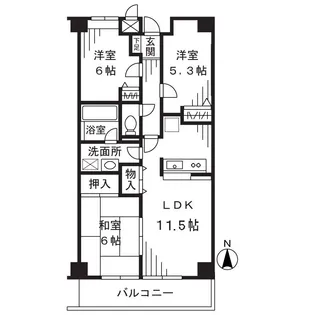 アスラン宮崎台【4階】の間取り