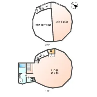 アークエンジェル恵那【1階】の間取り