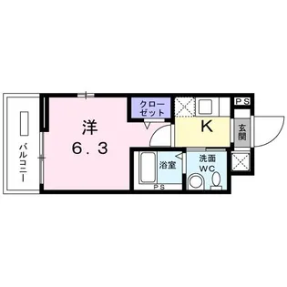 ブランシュ エフ【1階】の間取り