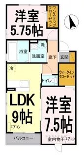 コートヤード KOBUS2【2階】の間取り