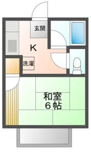 コーポサングリーン【2階】の間取り
