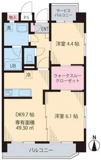 アメニティーズ プレイス【2階】の間取り