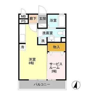 ルミエール【3階】の間取り