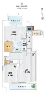 BAUHAUS鶴見公園 No.33【5階】の間取り