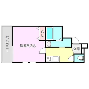 フジパレス豊新5番館【1階】の間取り