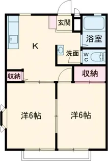 アメニティハイツ B棟【2階】の間取り