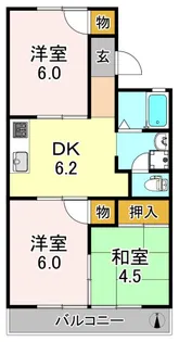 メゾン大久保B棟【2階】の間取り