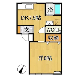 コーポ鷹揚【2階】の間取り