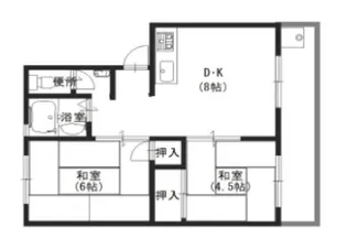 Tウエストマンション【2階】の間取り