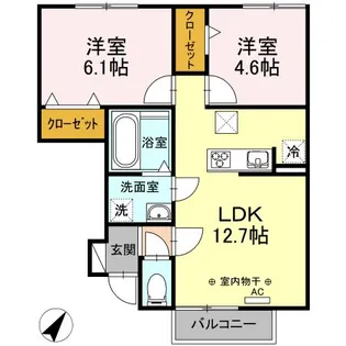 ブルーソフィア【1階】の間取り