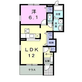 フィオーレ千年II【1階】の間取り