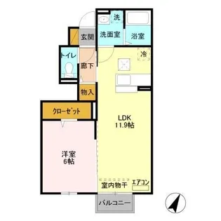 グランドソレーユ【1階】の間取り