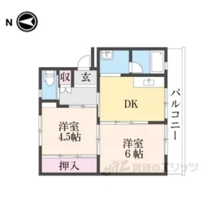 ビレッジハウス大淀【3階】の間取り