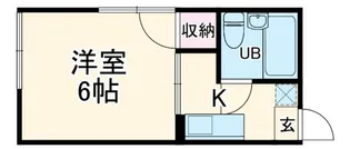 加曽利町アパート【2階】の間取り