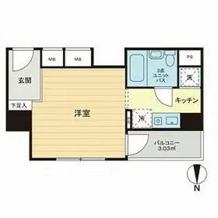 渋谷グランドハイツ【10階】の間取り