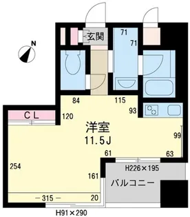 センチュリータイムズ【6階】の間取り