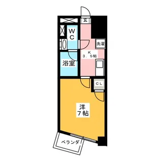 駿河台ハイツ【7階】の間取り