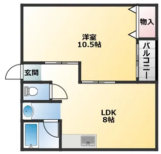 第1塩野マンション【4階】の間取り