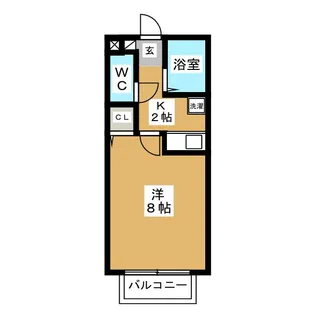 コーポ杉山【2階】の間取り