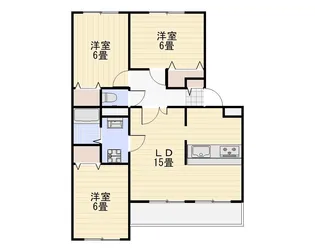 メイプルリッチ今 壱番館【2階】の間取り
