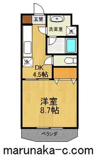 プリマピエースI【5階】の間取り