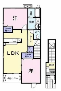 コンソラーレC【2階】の間取り