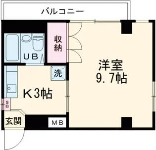 荒井マンション【4階】の間取り