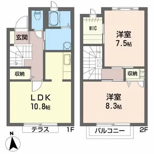 ロージー【1階】の間取り