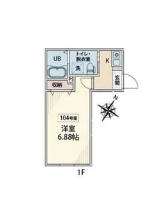 ディアコートプライム【1階】の間取り