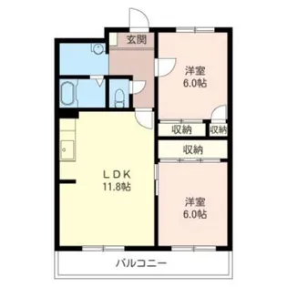 サープラス B【3階】の間取り