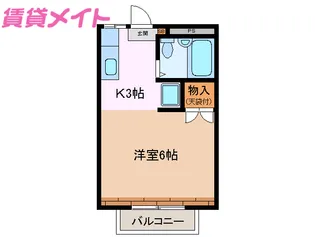 コーポ谷口【1階】の間取り