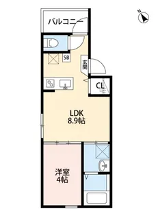 CASA DEL PARQUE(カーサ デル パルケ)【3階】の間取り